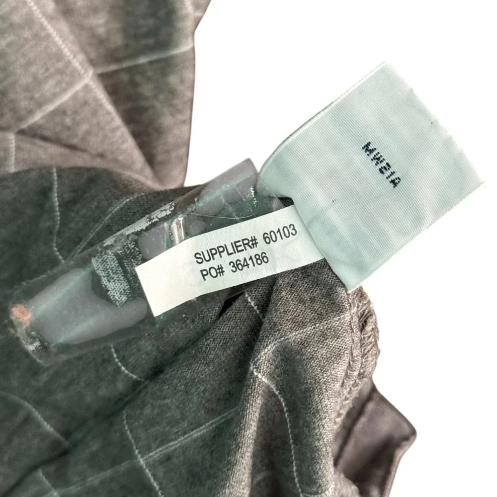 Polo Ralph Lauren Shirt Mens Medium Gray Window Paine Short Sleeve Y2K